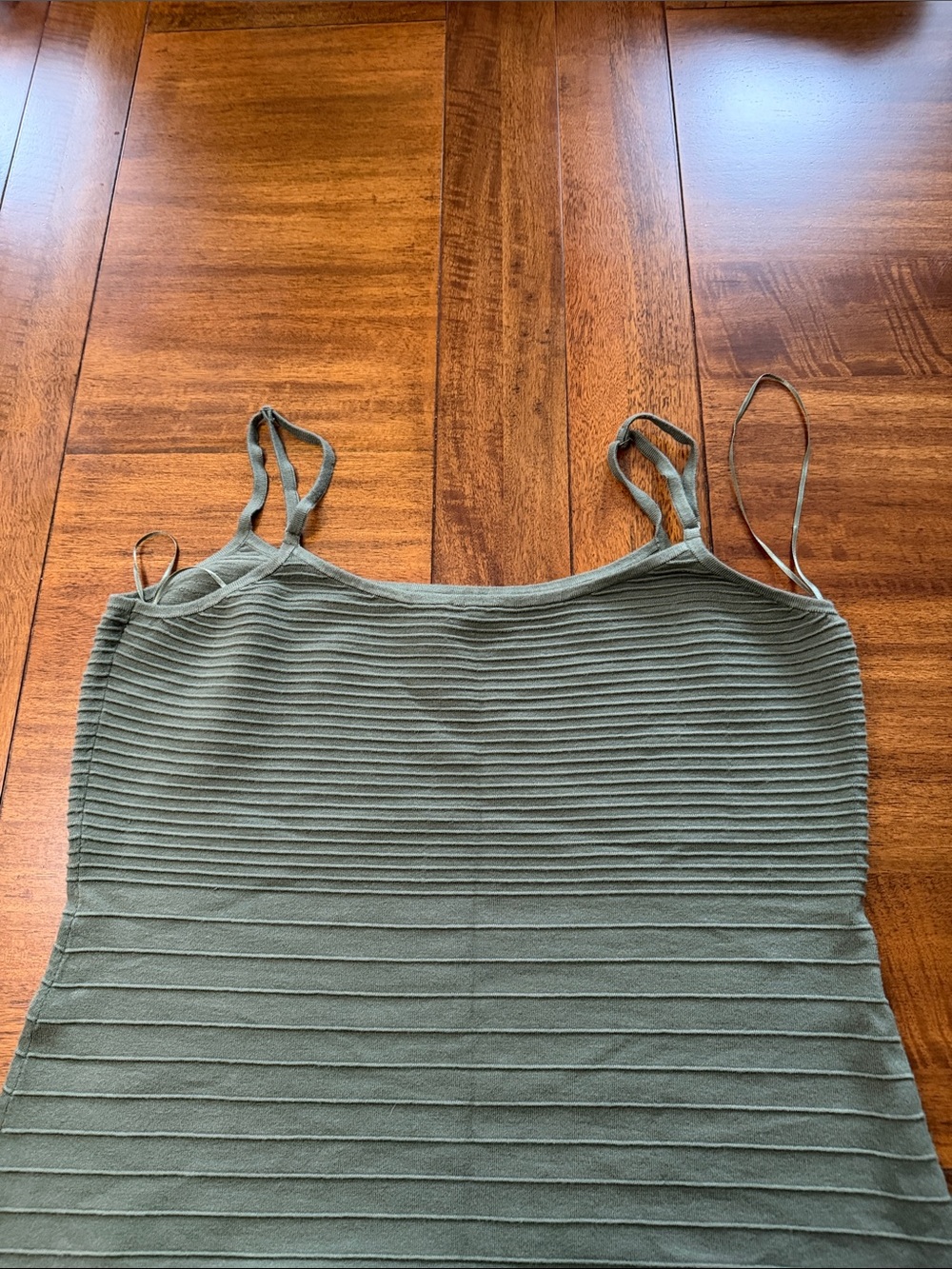 Express Olive Green Ribbed Dress - Picture 5 of 5